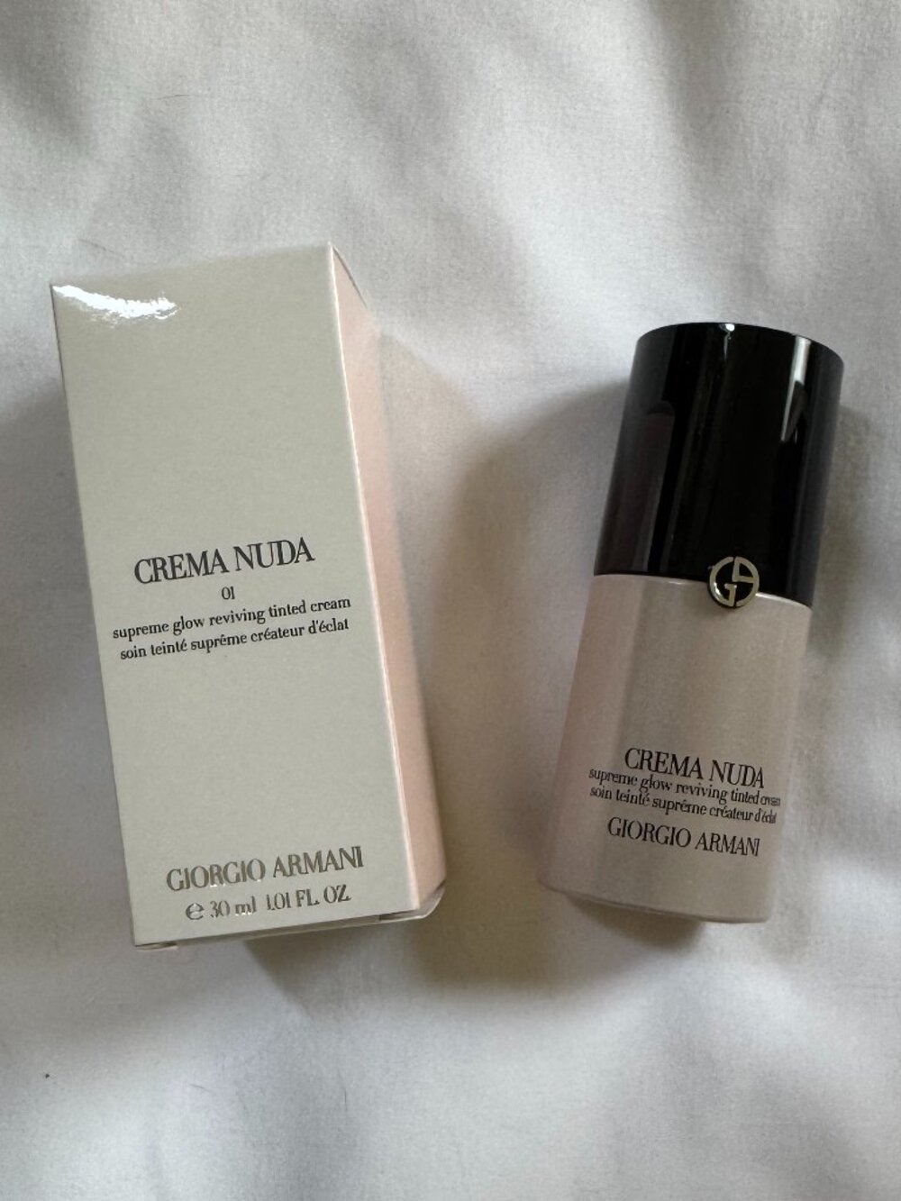 Giorgio Armani Crema Nuda Supreme Glow Reviving Tinted Cream, 01 Nude Glow